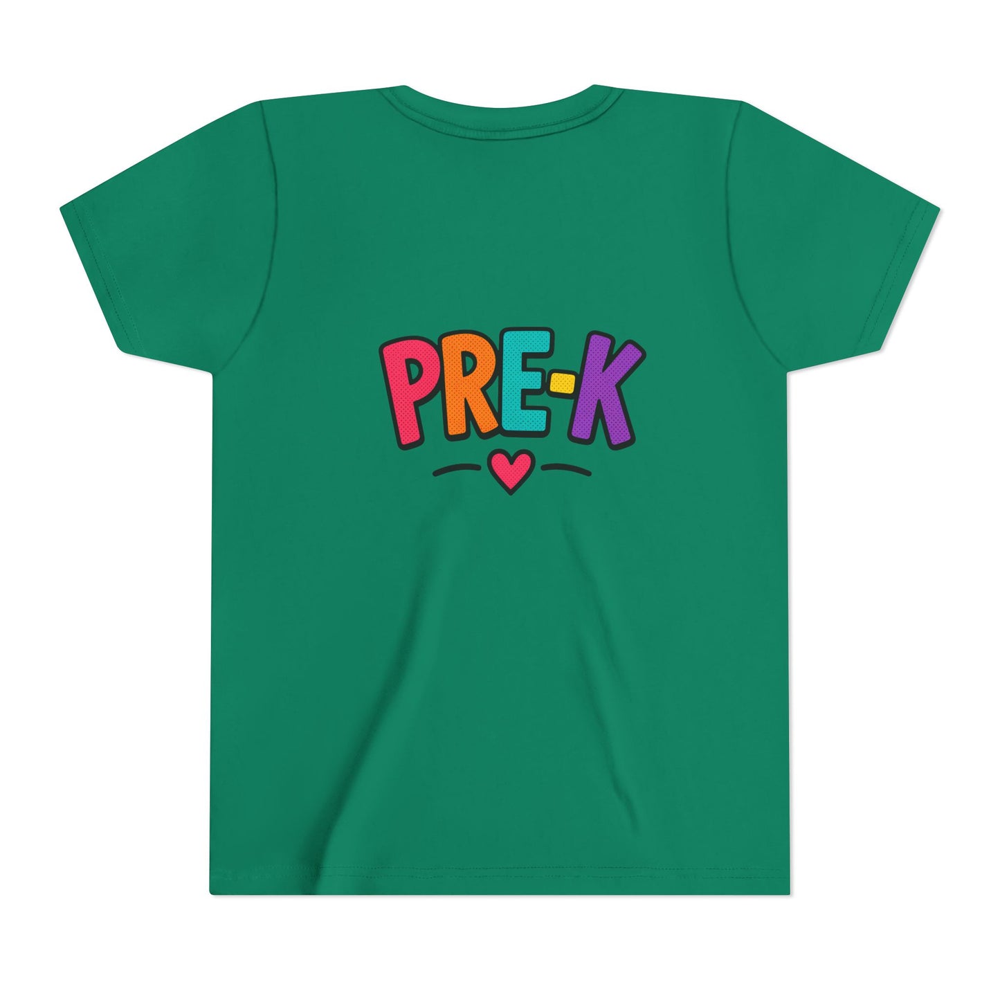 Pre-K Kids Tee — Colorful Heart Preschool Shirt for Boys & Girls