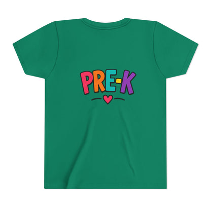 Pre-K Kids Tee — Colorful Heart Preschool Shirt for Boys & Girls