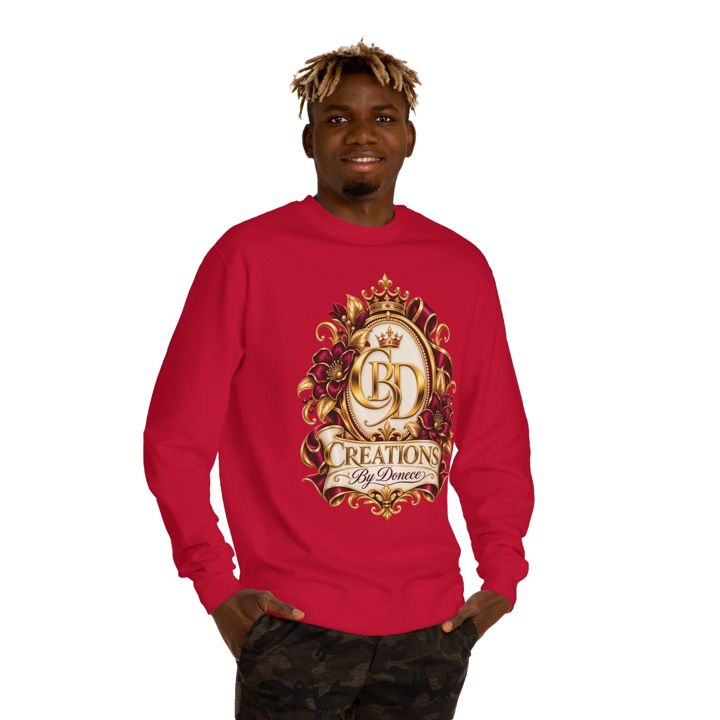 Creations By Denece Gold Emblem Sweatshirt
