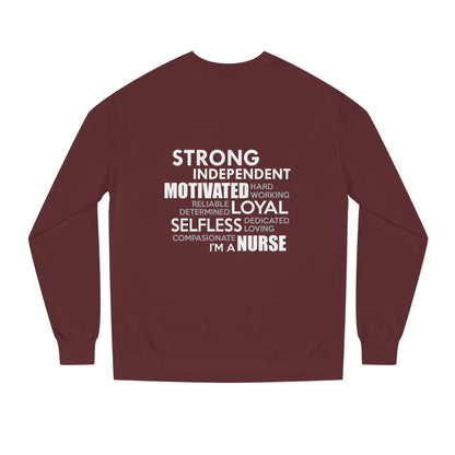Nurse Word Cloud Sweatshirt — Strong Independent Motivated Loyal Selfless
