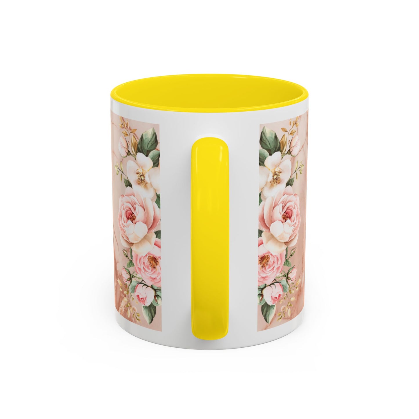 Mother's Heart Floral Accent Coffee Mug – “A Mother's Heart…Where Love Speaks the Loudest” (11/15oz)