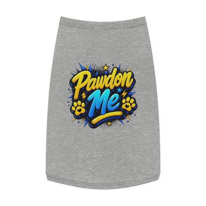 Pawdon Me Pet Tank Top — Cute Funny Paw Print Graphic for Dogs & Cats
