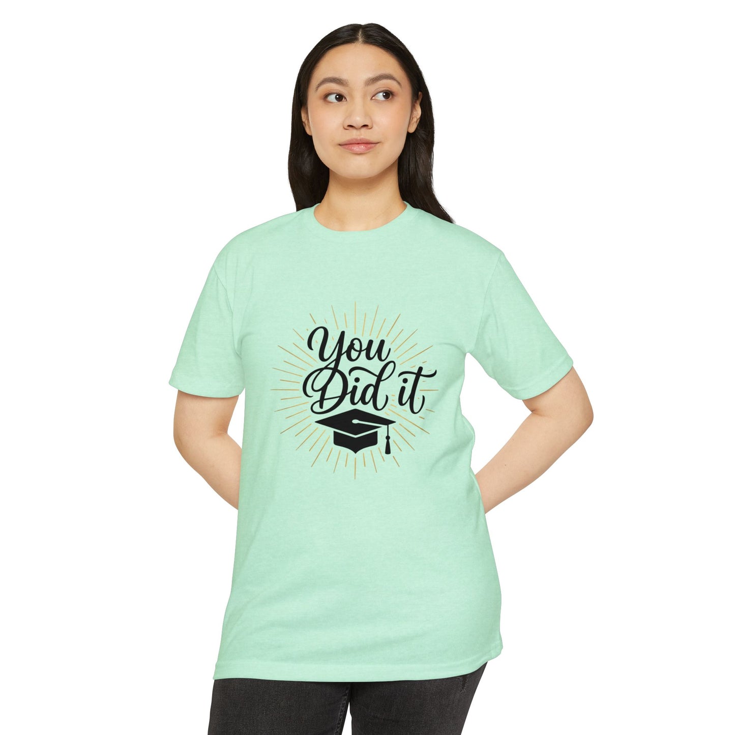 You Did It Graduation T-Shirt — Congrats Grad Tee with Cap Graphic
