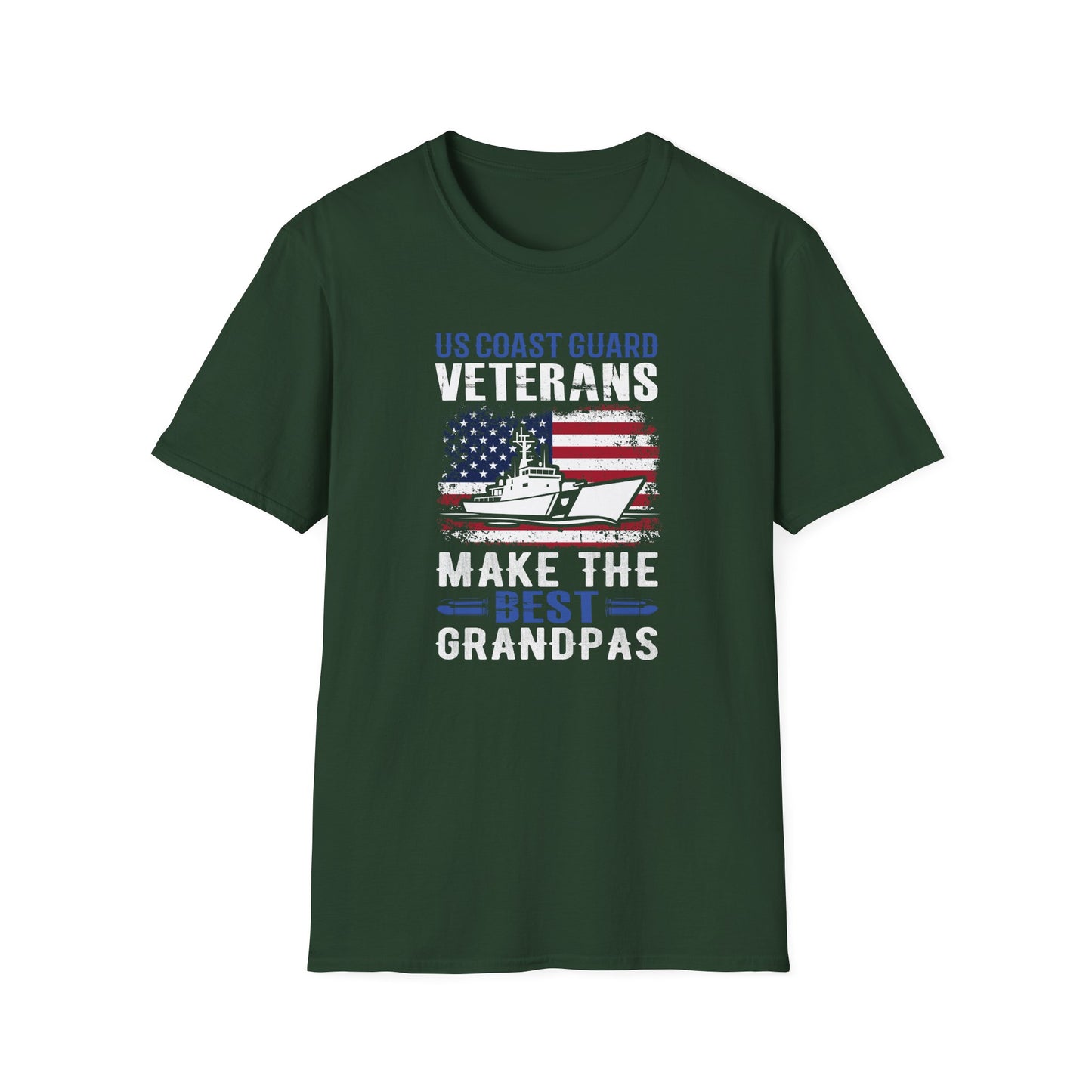 U.S. Coast Guard Veterans Make the Best Grandpas T-Shirt