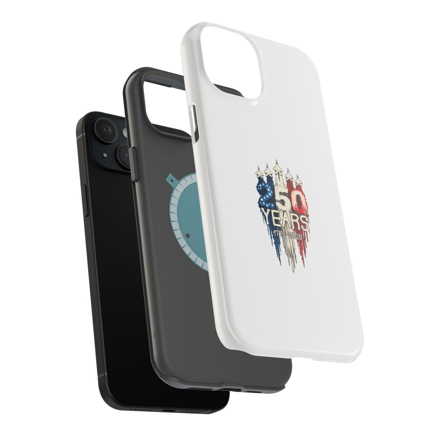 50 Years Patriotic iPhone Case — American Flag Anniversary Magnetic Impact-Resistant Case