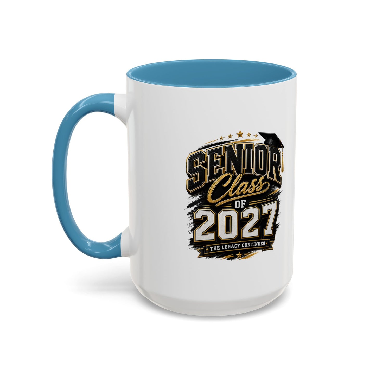 Senior Class of 2027 Accent Coffee Mug — Graduation Gift