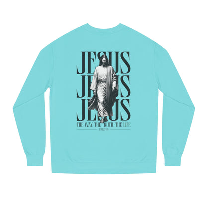 Jesus Crewneck Sweatshirt – The Way The Truth The Life Graphic
