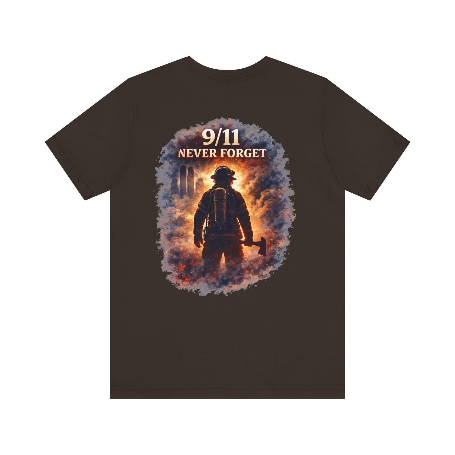 9/11 Never Forget Firefighter Tribute Tee