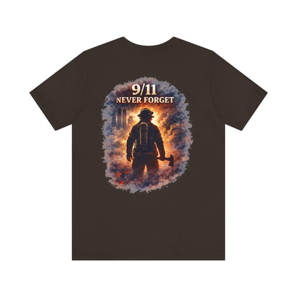 9/11 Never Forget Firefighter Tribute Tee