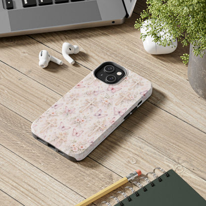 Blessed Wings Phone Case | Christian Floral iPhone Case