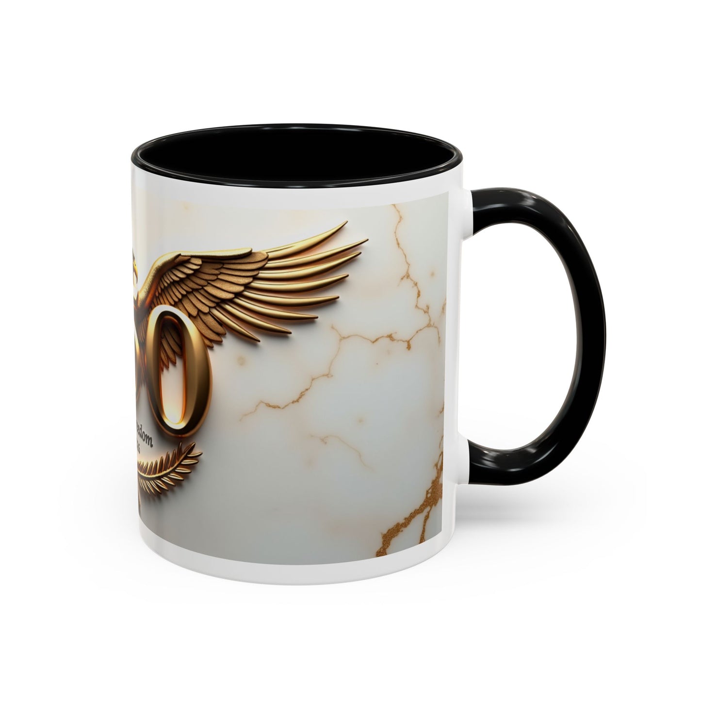 25 Years of Freedom Eagle Coffee Mug – 1776–2026 Commemorative Accent Mug