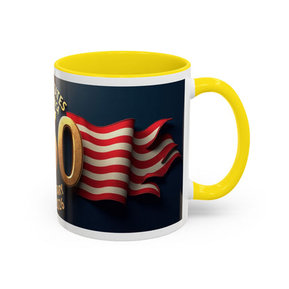 250th Anniversary Coffee Mug — United States of America 1776–2026 Patriotic Accent Mug