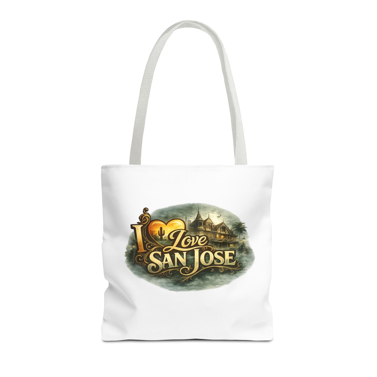 San Jose Tote Bag — "I Love San Jose" Scenic Logo Tote