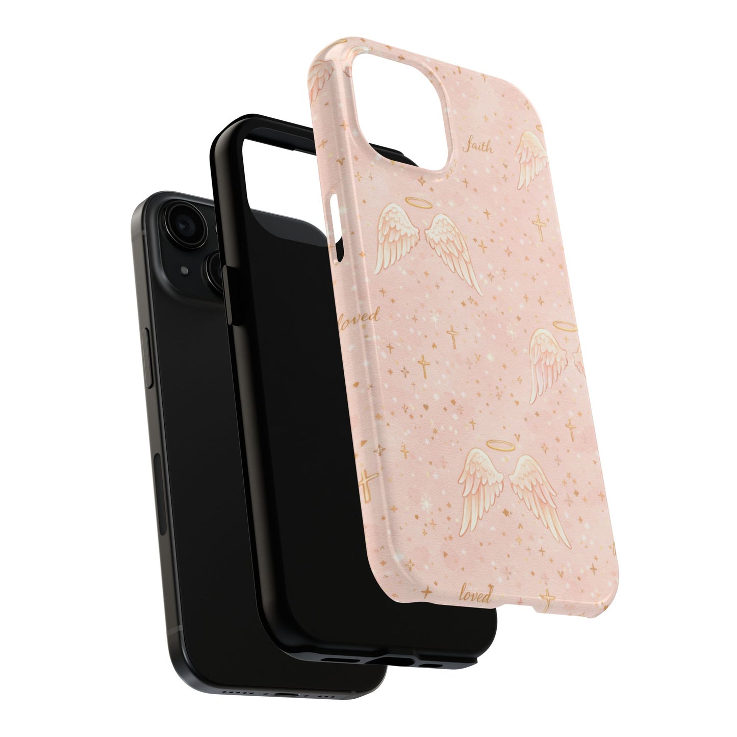 Faith & Grace Angels Phone Case | Christian floral iPhone Case