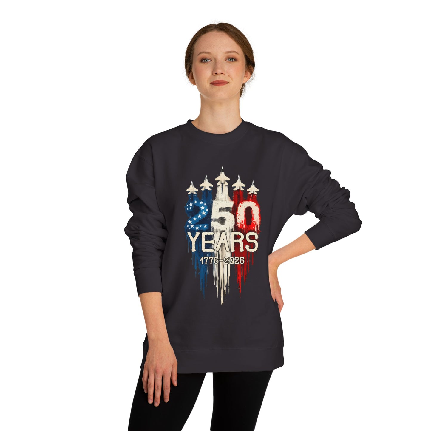 50 Years Anniversary Sweatshirt — Patriotic USA Flag Design (1971–2021)