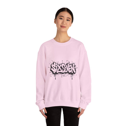 Graffiti 'Six Seven' Crewneck Sweatshirt