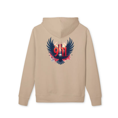 9/11 Memorial Hoodie — Eagle & Twin Towers Tribute Pullover