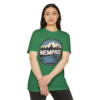 Memphis Skyline T-Shirt — Vintage Circle Cityscape Tee