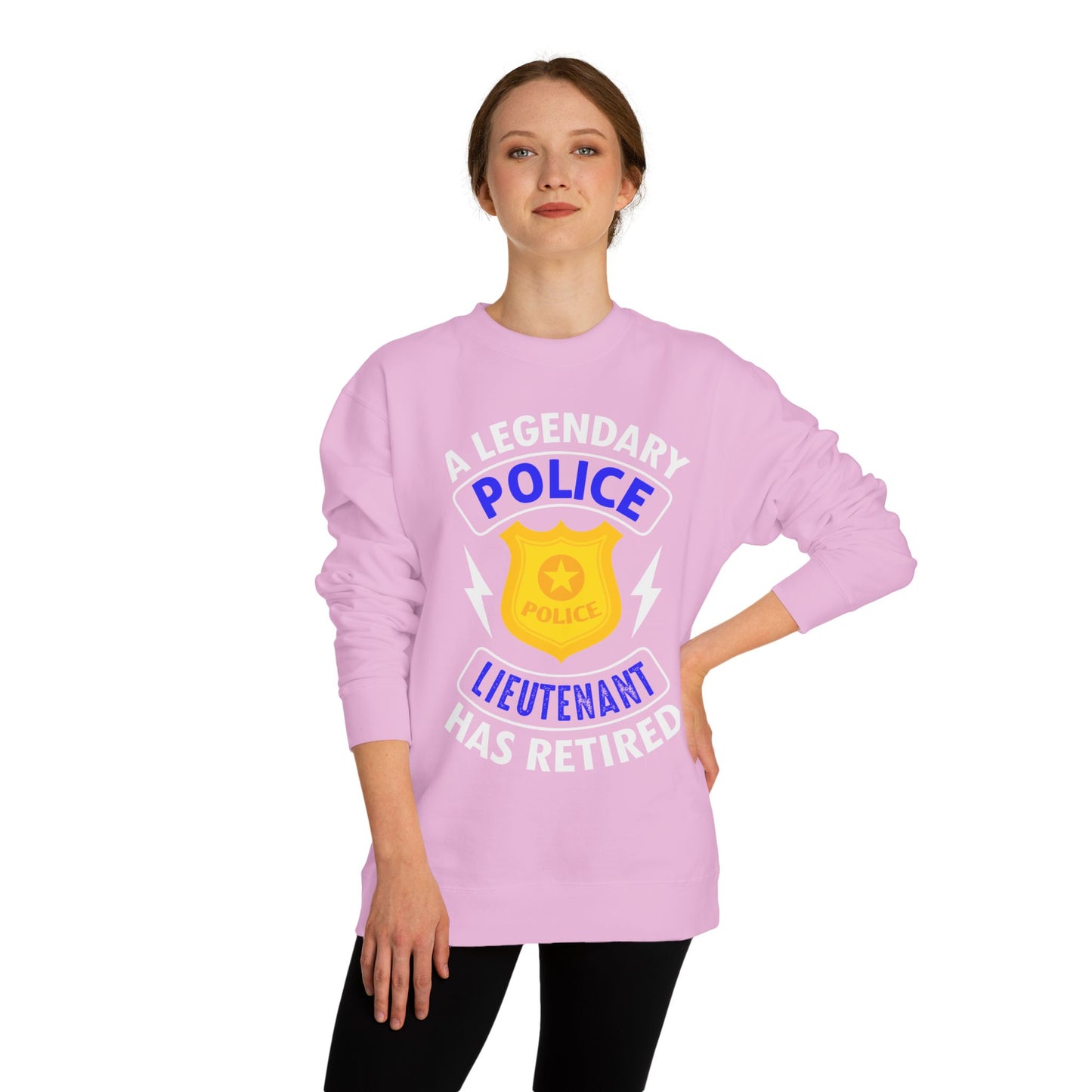 Retired Police Lieutenant Sweatshirt — Legendary Badge Crewneck