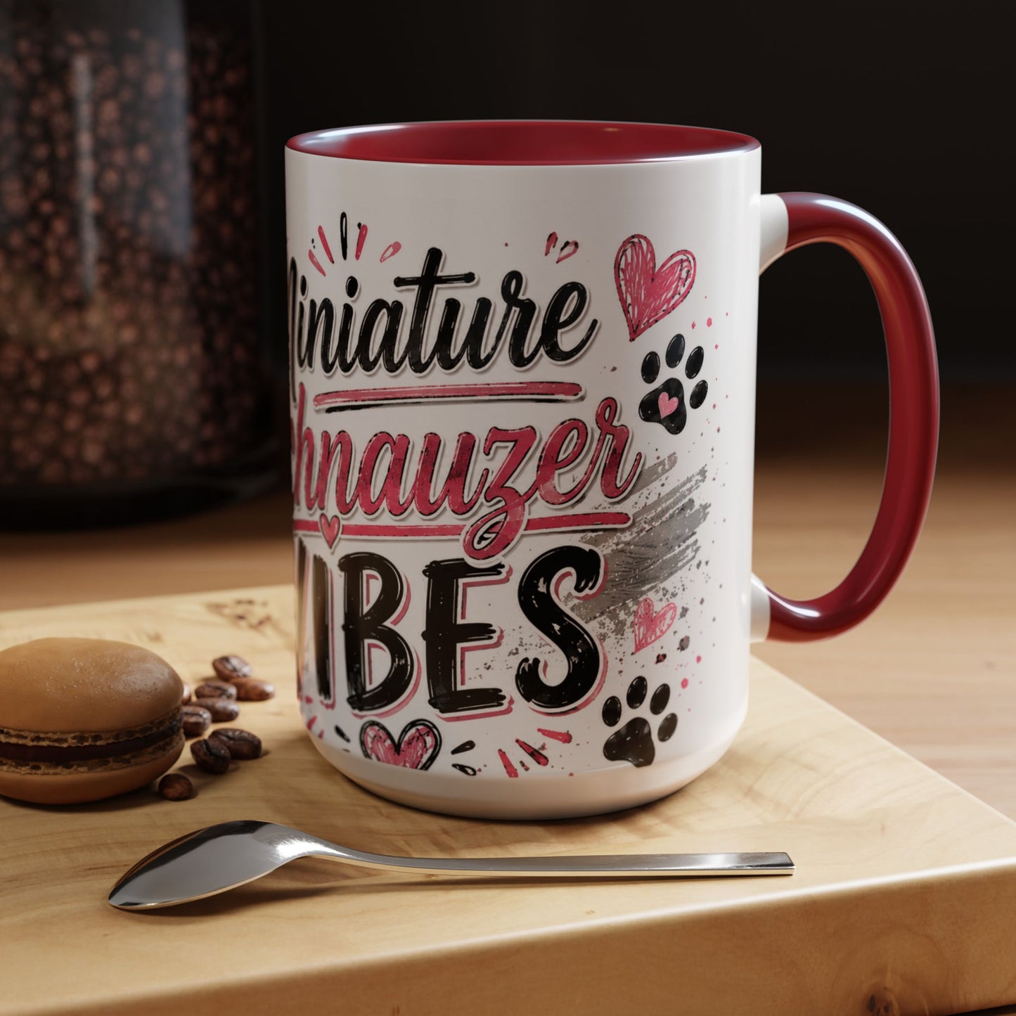 Miniature Schnauzer Vibes Accent Coffee Mug – 11/15oz