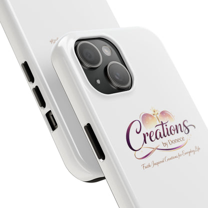 Creations by Donece Soft-Touch Tough Phone Case — Faith-Inspired Logo Protective Cover