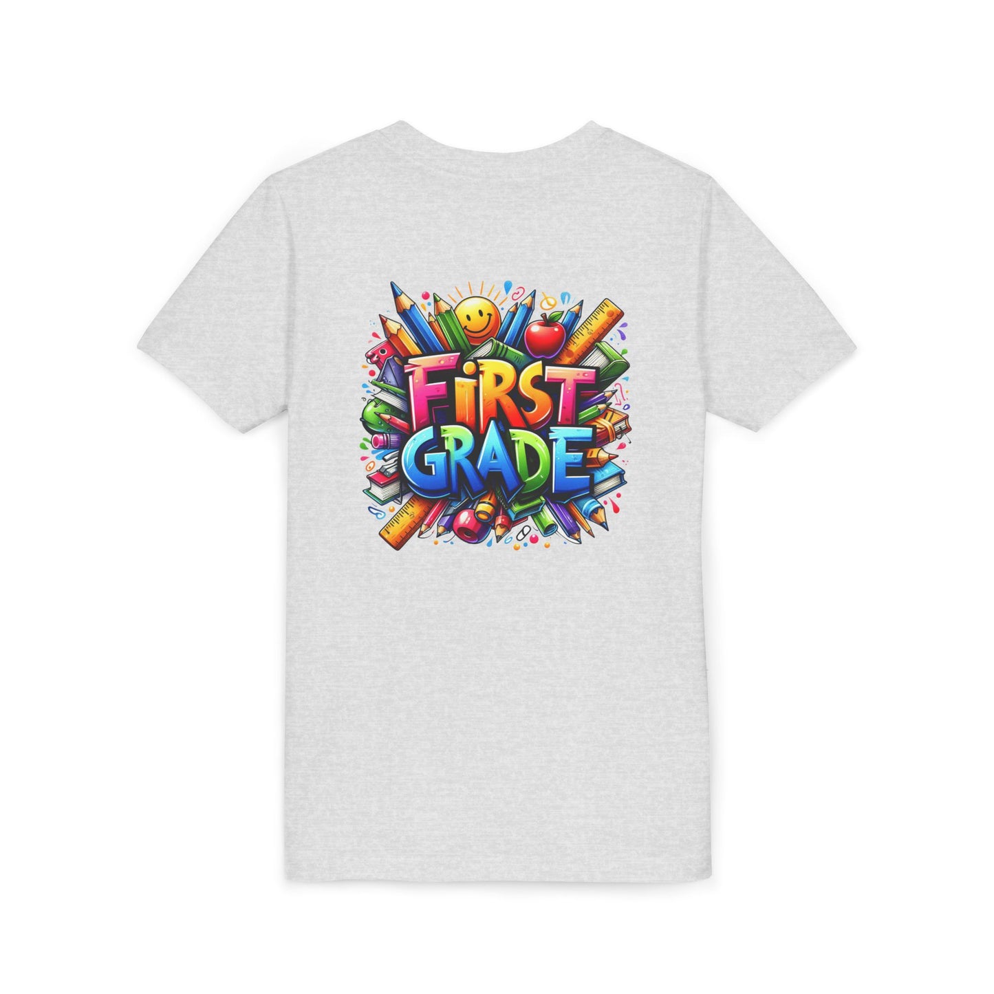 First Grade Kids Tee — Colorful Back-to-School Shirt for Boys & Girls