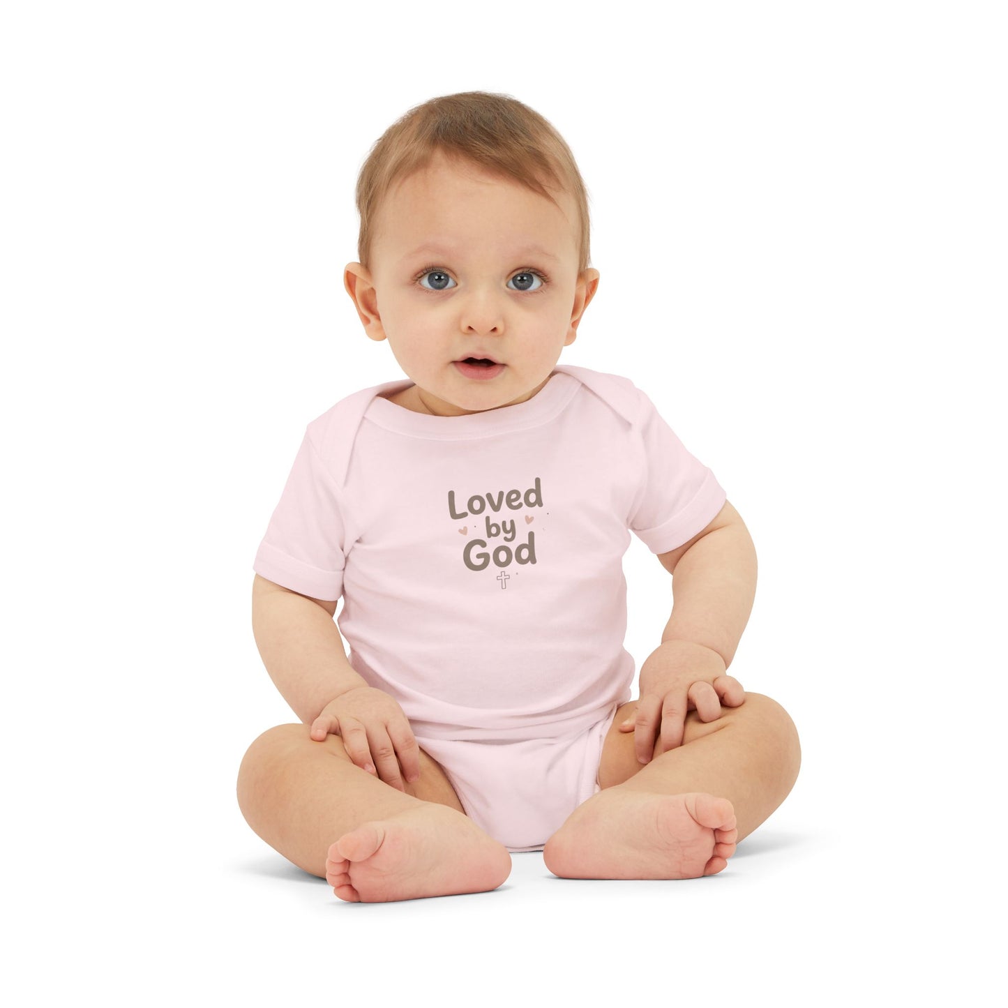 Loved by God Infant Onesie – Baby Bodysuit with Faith Message