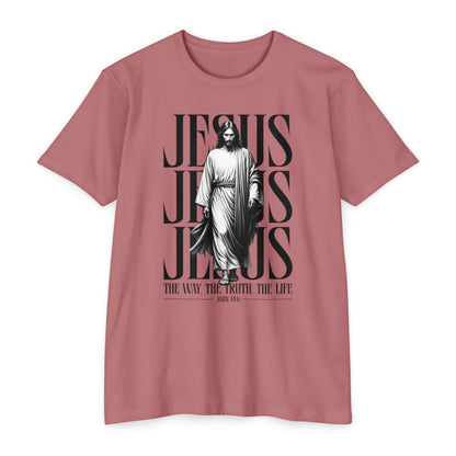 Jesus Graphic T‑Shirt — The Way The Truth The Life Faith Tee