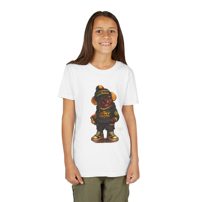 Youth Tee — 'Respect My Culture' Urban Dog Character Graphic