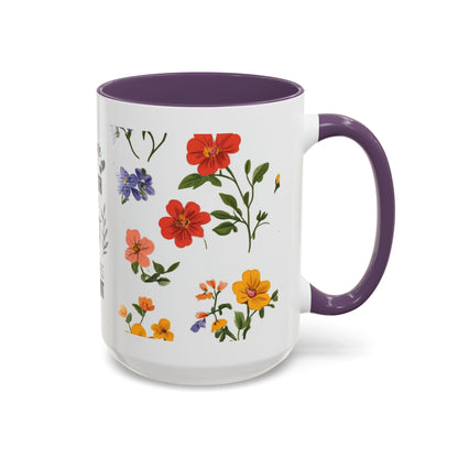 Floral "Her Love Is the Quiet Strength" Accent Coffee Mug — Inspirational Mother's Day Gift