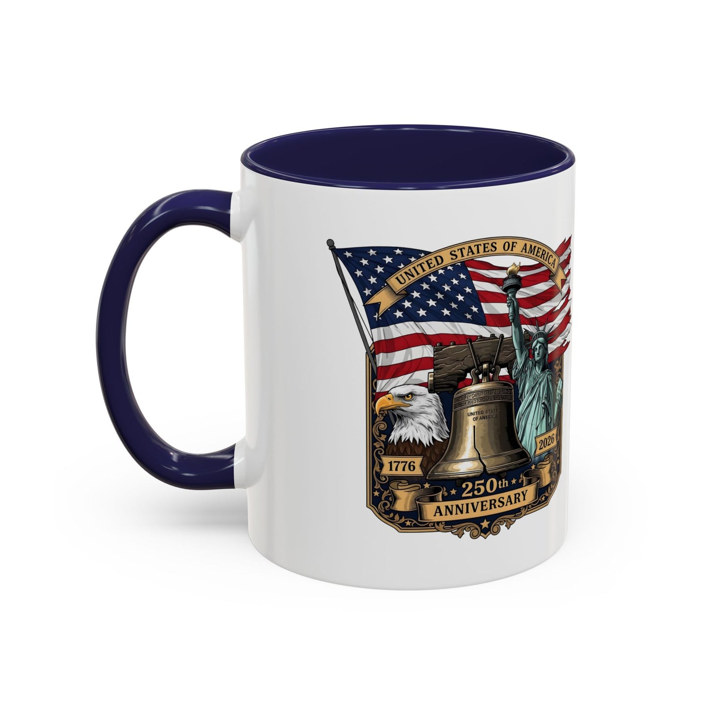 Liberty Anniversary Coffee Mug — 250th USA Celebration Accent Mug