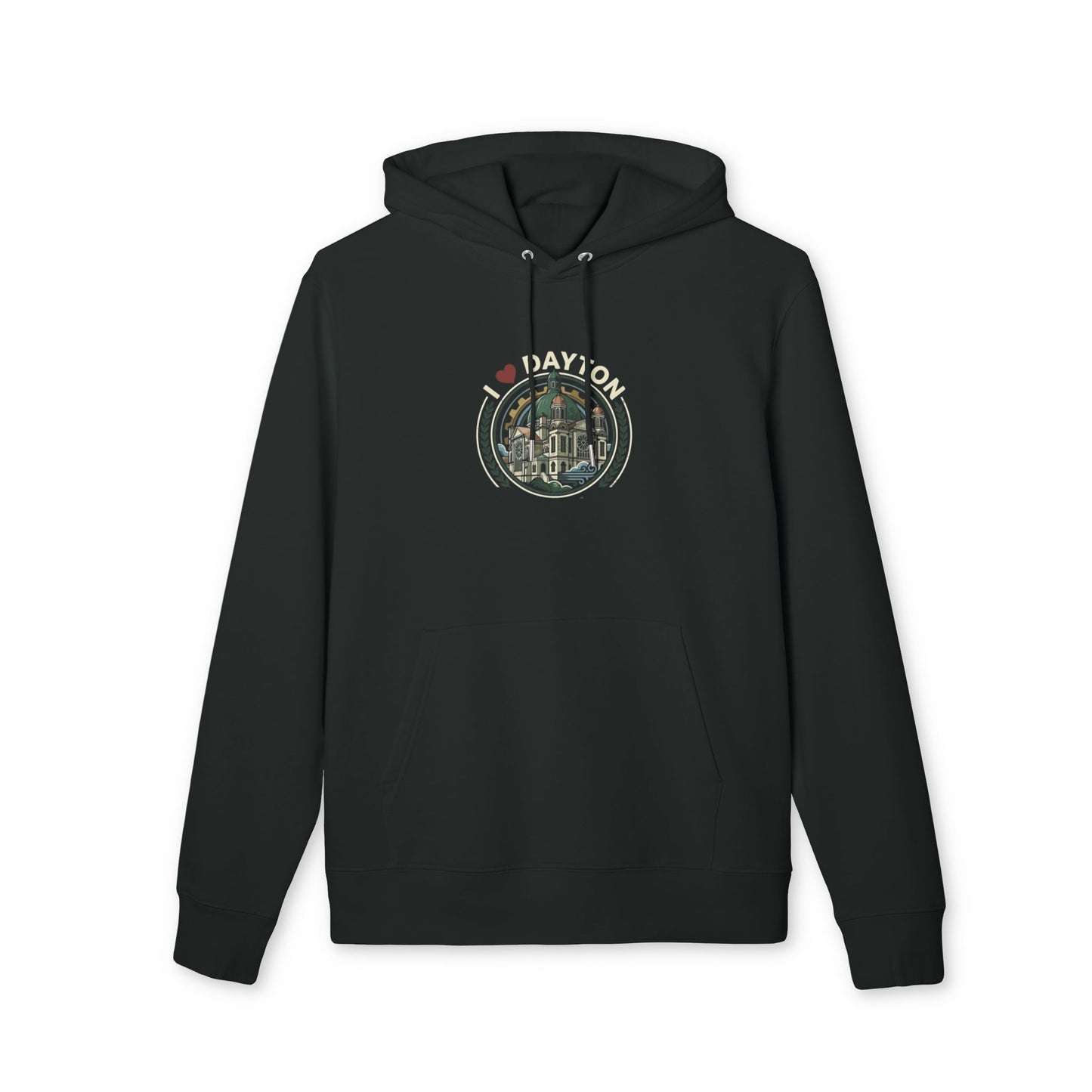 Dayton Vintage Hoodie — I  Dayton Cityscape Pullover