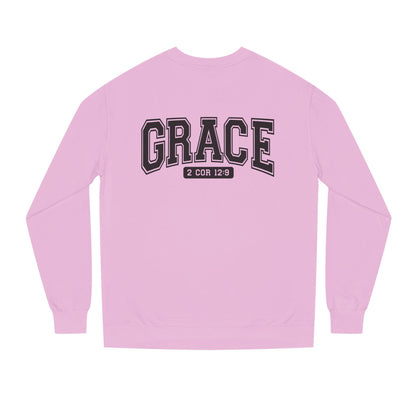 Grace Crewneck Sweatshirt – 'GRACE' 2 Cor 12:9 Christian Pullover