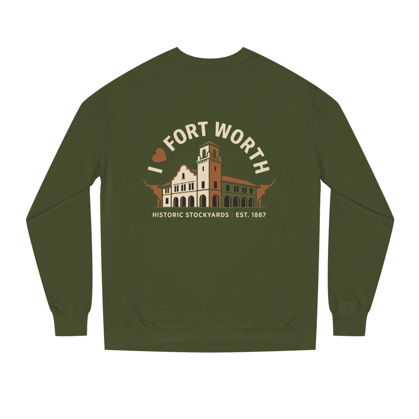 Fort Worth Historic Stockyards Sweatshirt — I  Fort Worth Crewneck