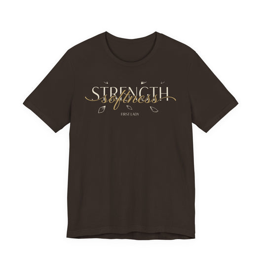 Strength & Softness Tee — Inspirational Women's Faith Graphic T‑Shirt