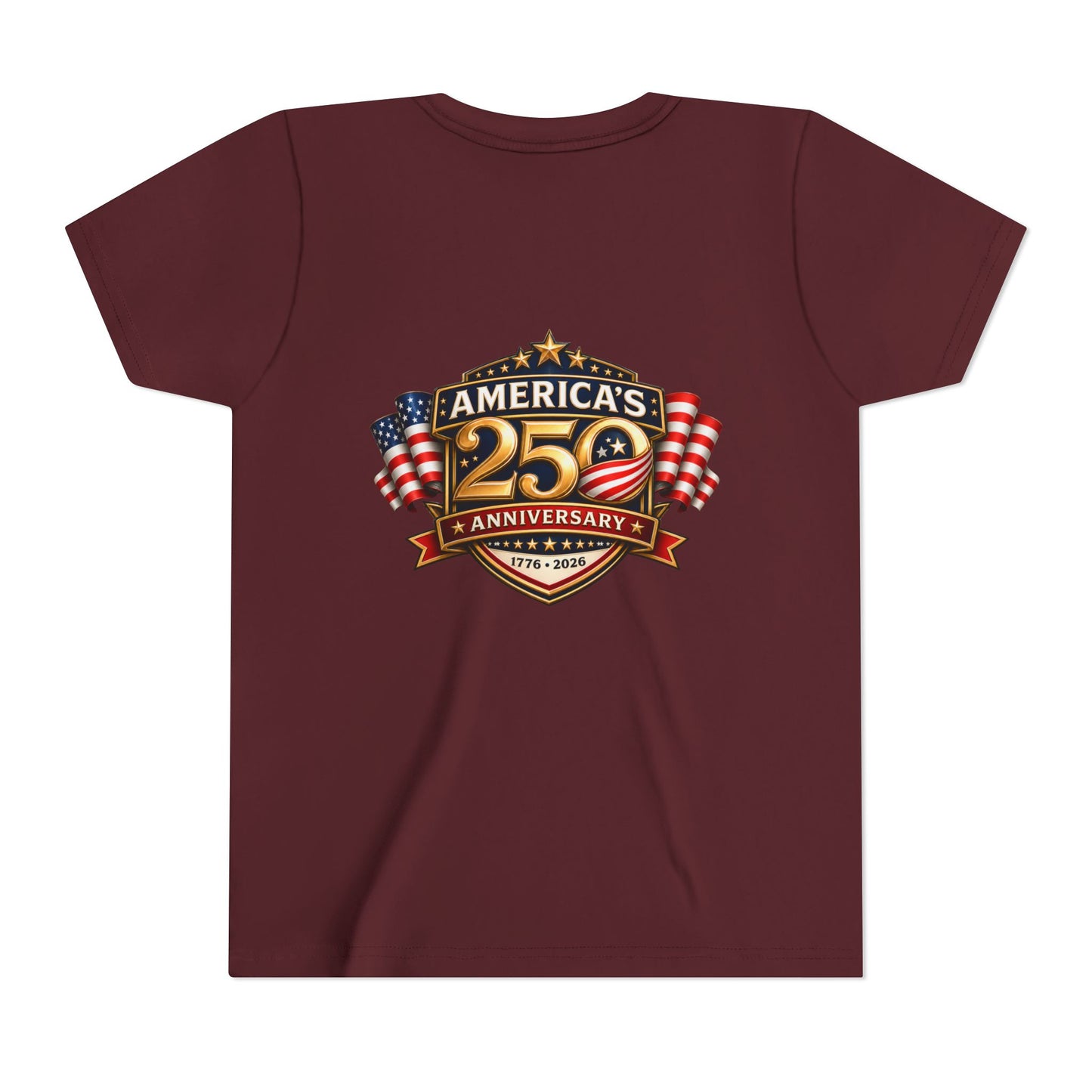 America's 250th Anniversary Youth Tee - Patriotic 1776–2026 Celebration Shirt