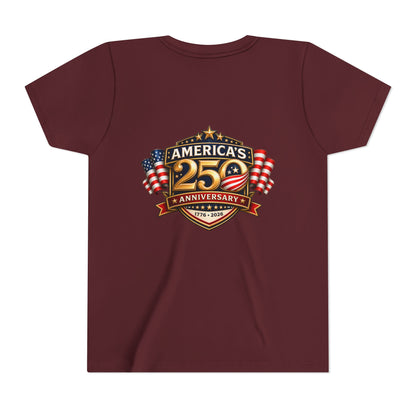 America's 250th Anniversary Youth Tee - Patriotic 1776–2026 Celebration Shirt