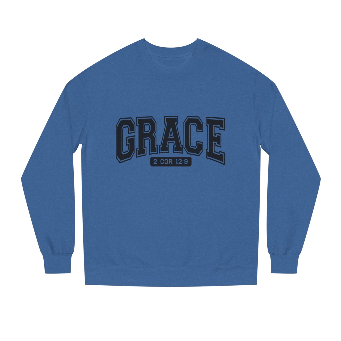 Grace Crewneck Sweatshirt – 'GRACE' 2 Cor 12:9 Christian Pullover