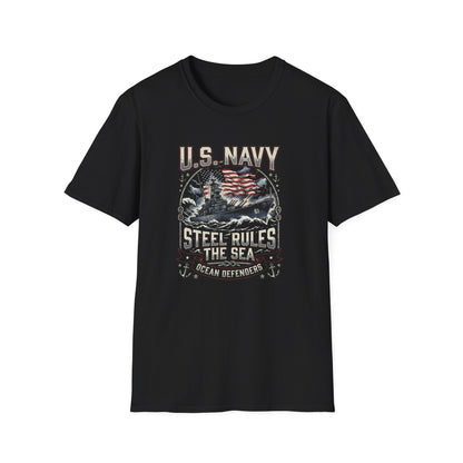 U.S. Navy Steel Rules the Sea T-Shirt