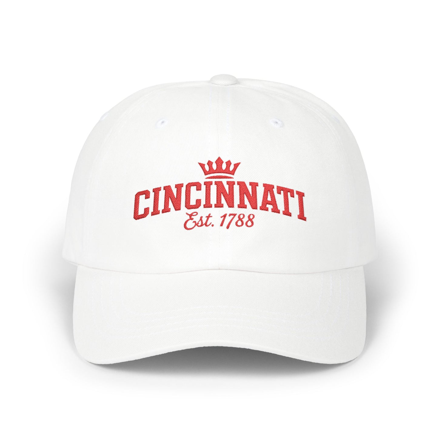 Cincinnati Classic Dad Cap – Embroidered 'Cincinnati Est. 1788' Crown Hat