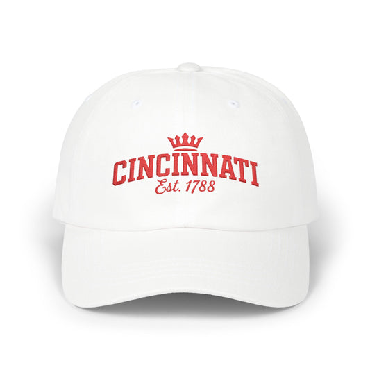Cincinnati Classic Dad Cap – Embroidered 'Cincinnati Est. 1788' Crown Hat