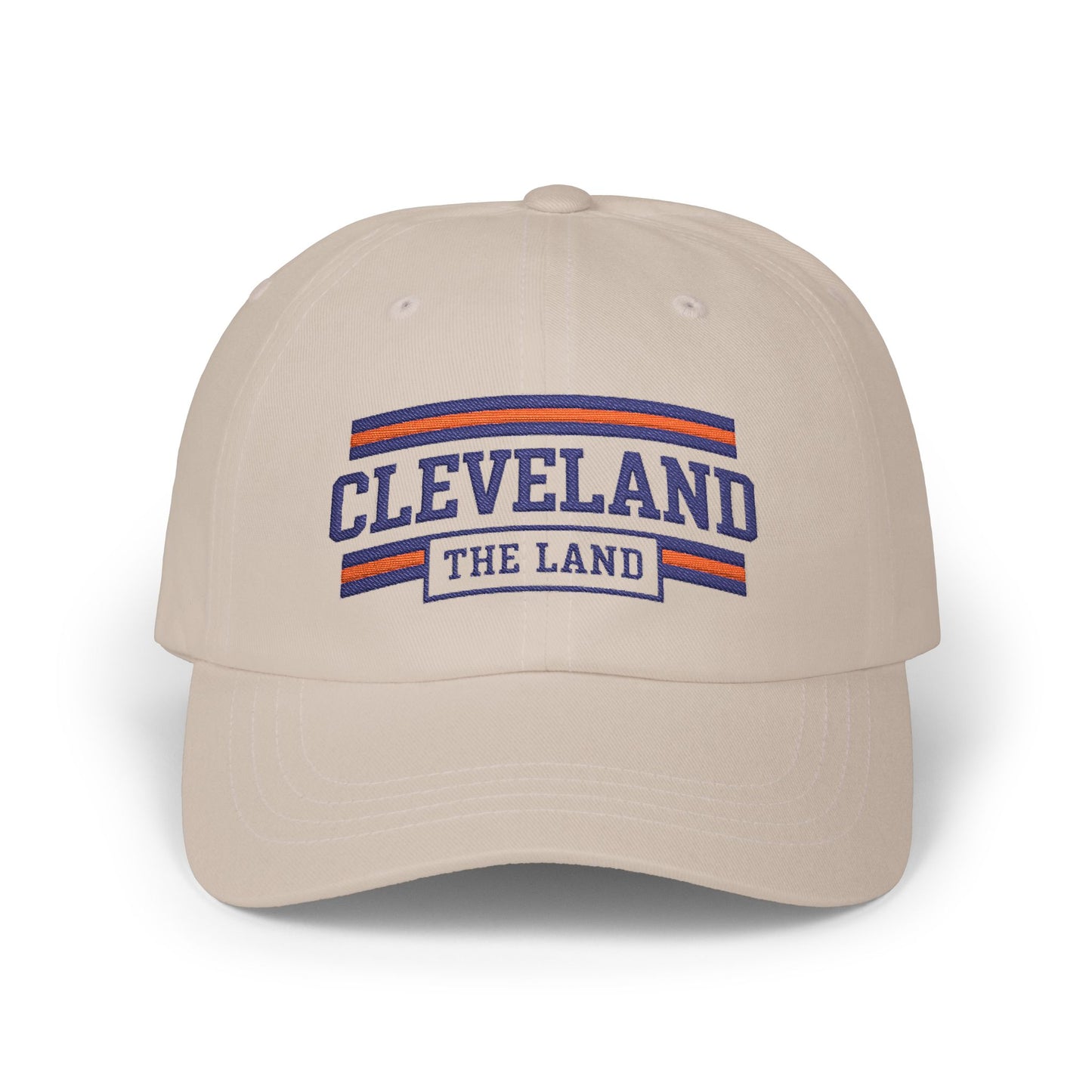 Cleveland "The Land" Classic Dad Cap — Embroidered White Baseball Hat