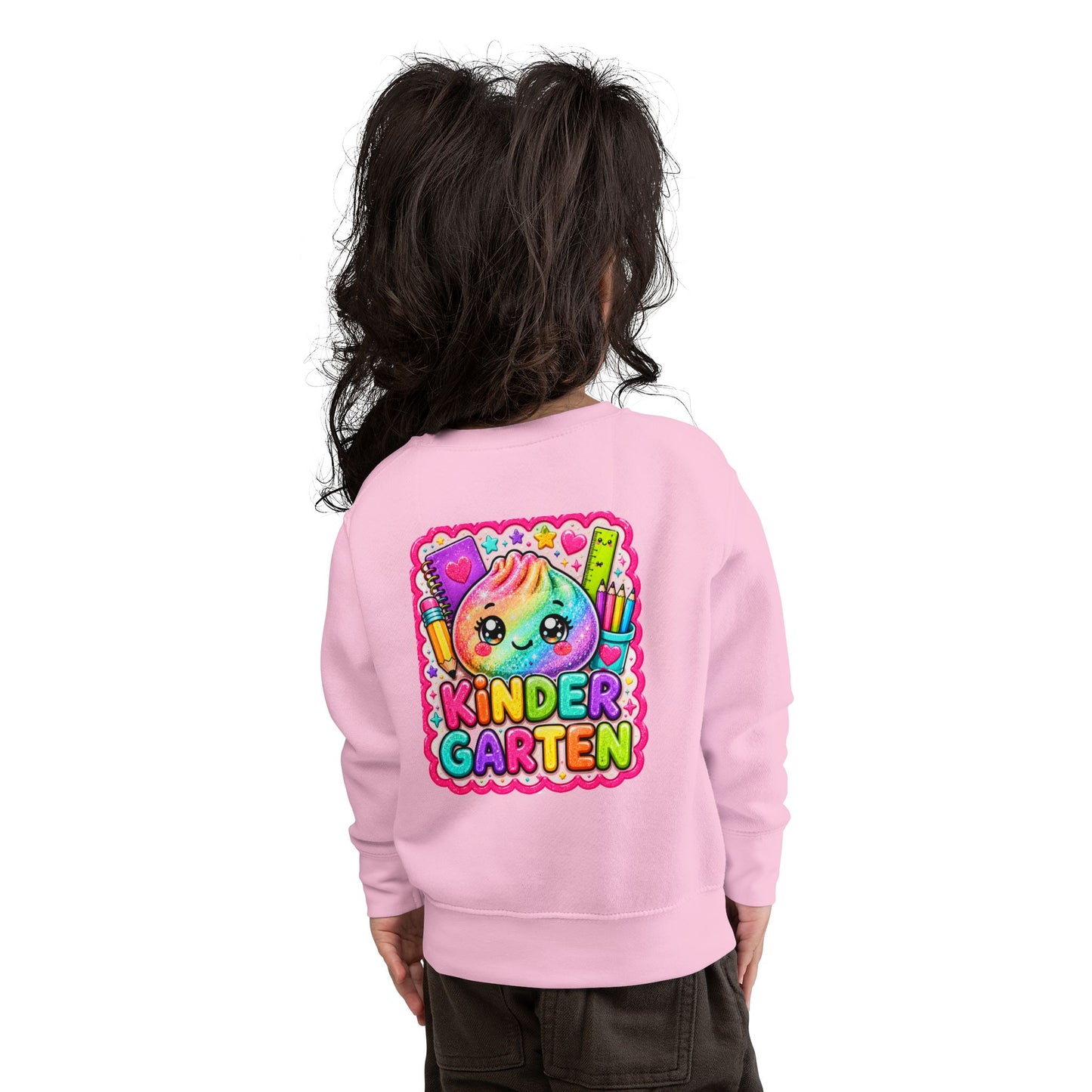 Kindergarten Cute Rainbow Character Toddler Sweatshirt