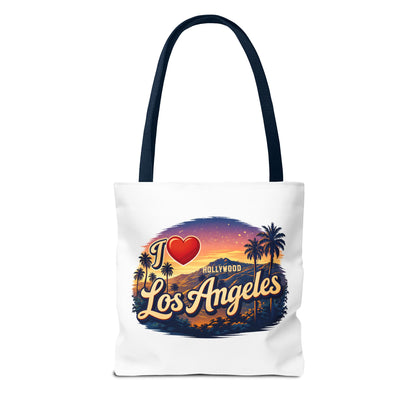 I  Los Angeles Tote Bag – Retro Sunset Hollywood Palm Tree Beach Souvenir