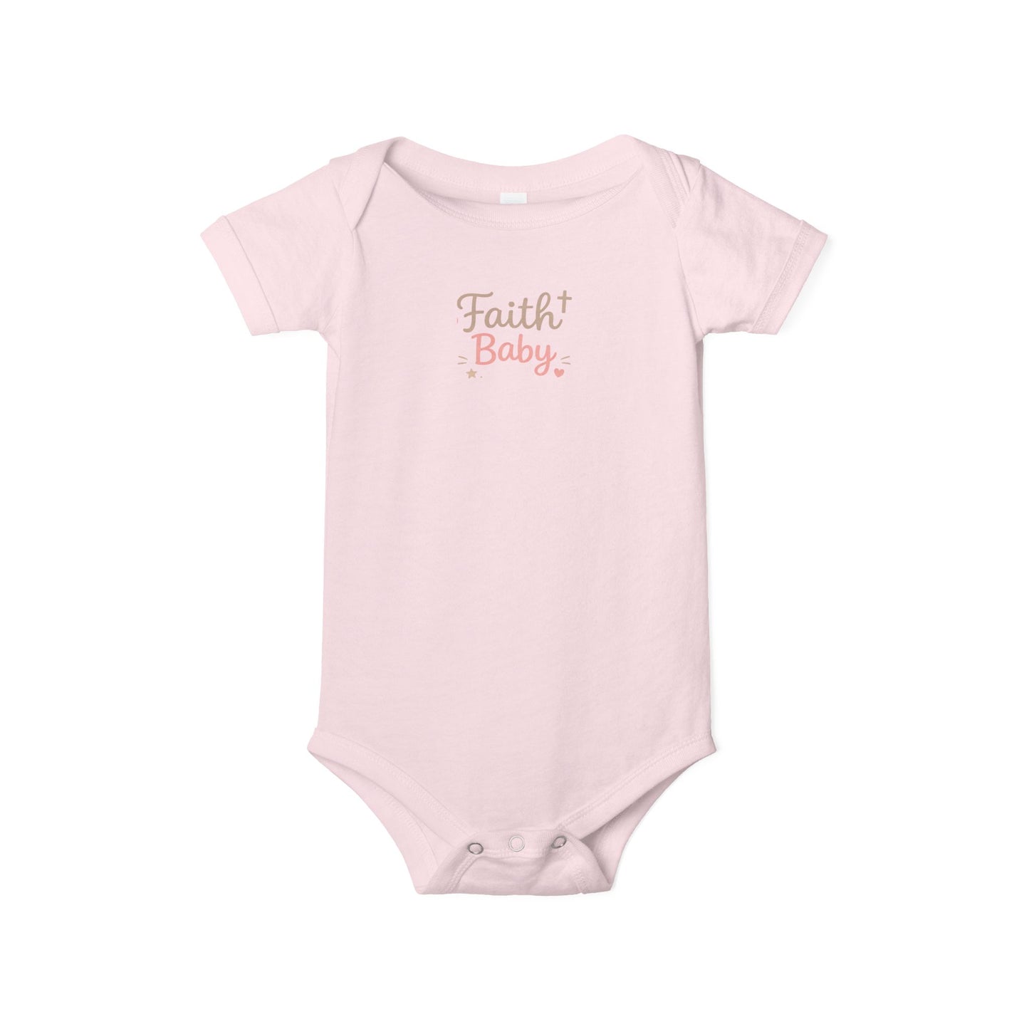 Faith Baby Infant Bodysuit — Religious Newborn One-Piece