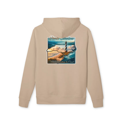 Coastal Lighthouse Hoodie — Oceanscape 'Where the Sea Beckons' Graphic