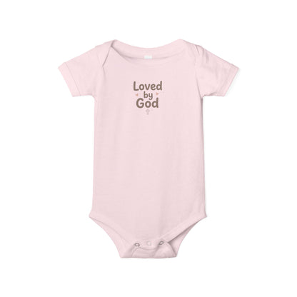 Loved by God Infant Onesie – Baby Bodysuit with Faith Message