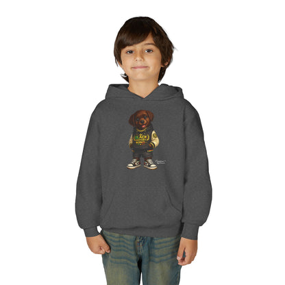 Youth Hoodie — 'Black History Kid' Puppy Graphic Sweatshirt