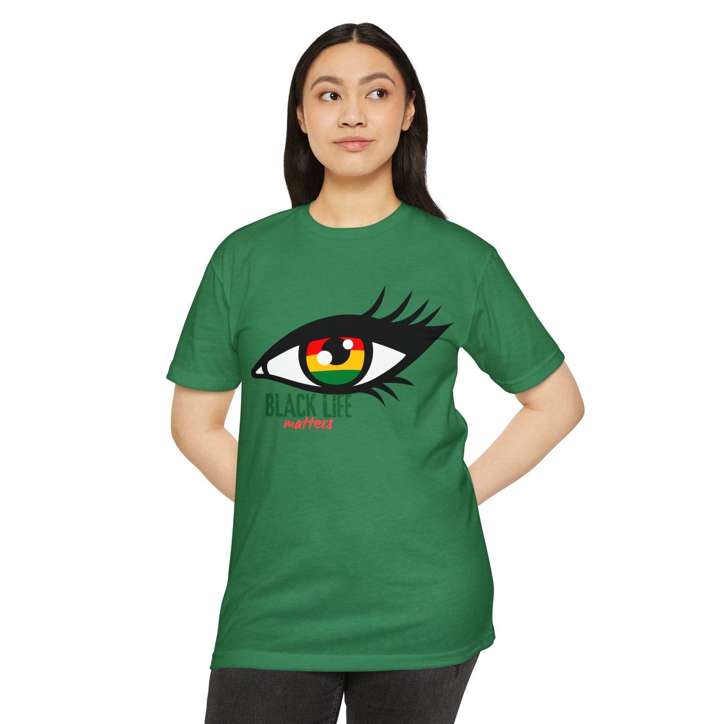 Black Life Matters Eye T-Shirt — Afrocentric RBG Pride Graphic Tee