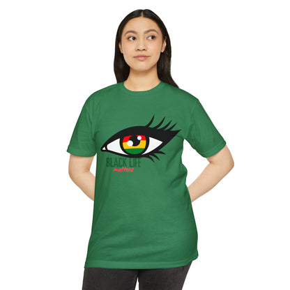 Black Life Matters Eye T-Shirt — Afrocentric RBG Pride Graphic Tee